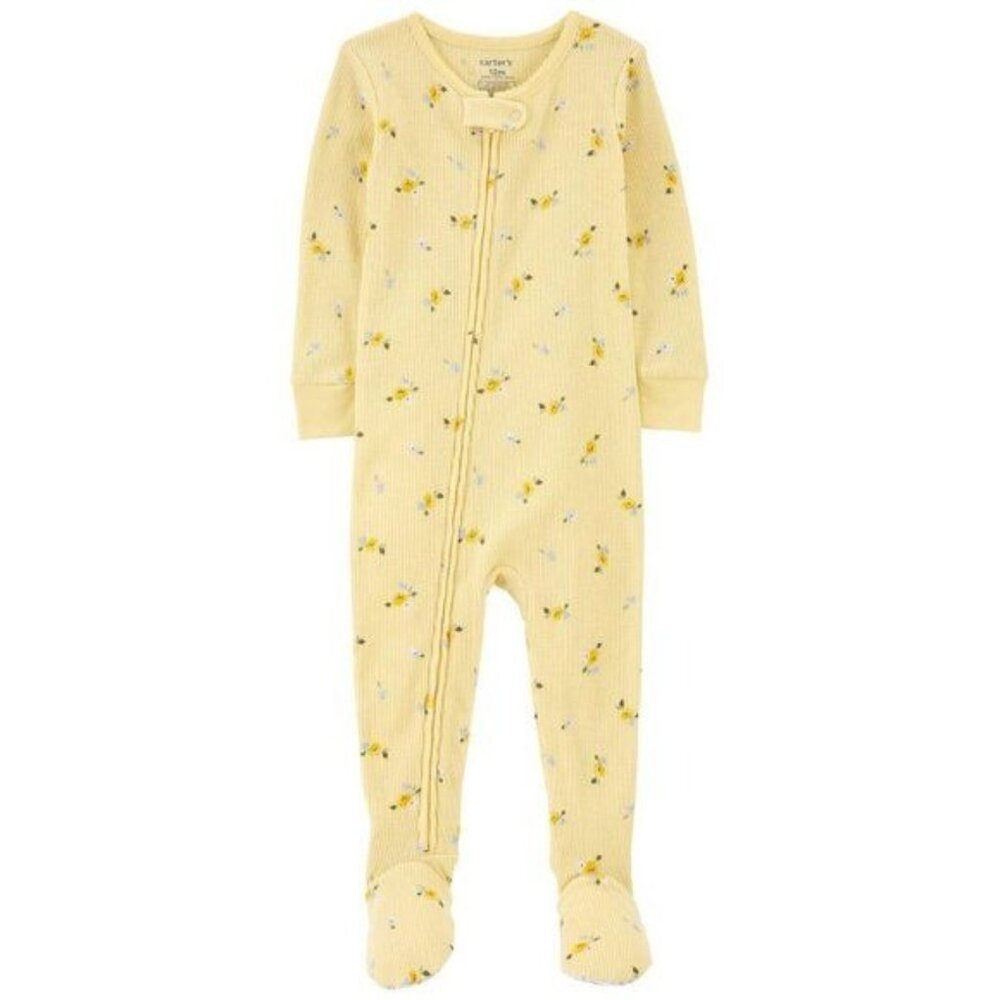 Baby Girl (24M) Carters(R) 1pc. Floral Textured Sleeper | New - Picture 1 of 7